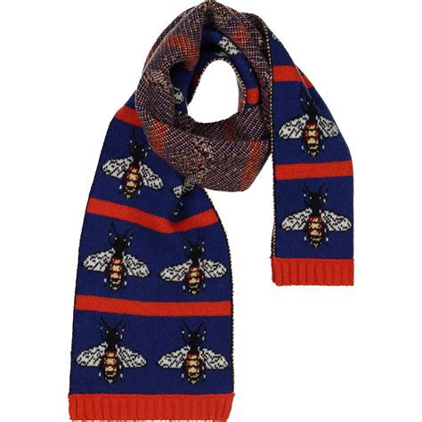 gucci wool scarf with bees|Gucci wool scarf unisex.